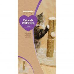 Elegant Rosewood Turin Cat Scratching Post